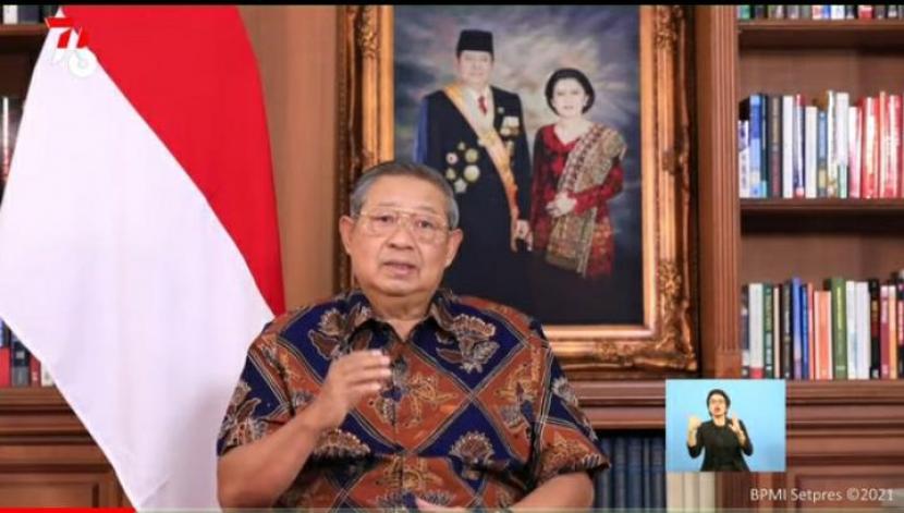 Tangkapan layar Presiden keenam RI Susilo Bambang Yudhoyono.