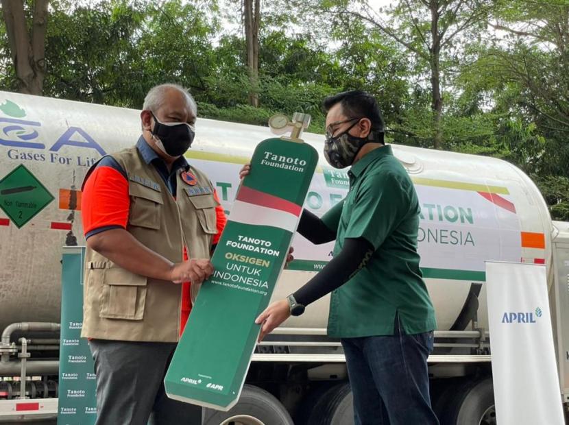 Tanoto Foundation Serahkan Donasi 500 Ton Oksigen 