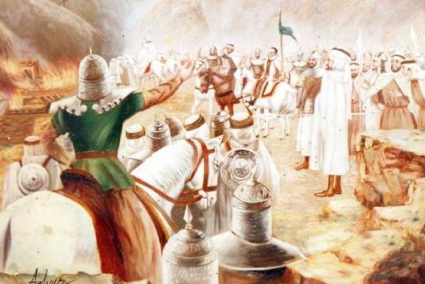 Tariq ibn Ziyad, sang penakluk Spanyol (ilustrasi).