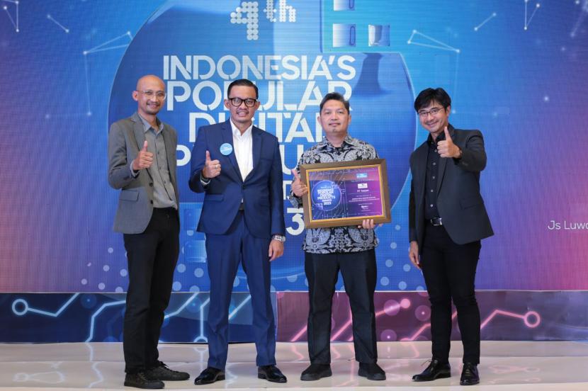 Taspen berhasil meraih penghargaan Indonesia Digital Innovation Award 2023 kategori Top Configuration, Product Offering, and Experience Innovation dalam ajang Indonesia’s Popular Digital Products Awards 2023 &Indonesia’s Home-Grown Consumer Brands Award 2023 yang diselenggarakan The Iconomics. 