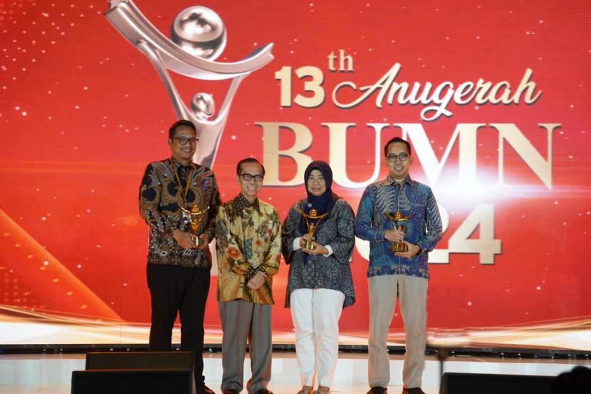 Taspen meraih penghargaan pada kegiatan Anugerah BUMN Tahun 2024 Kategori Corporate Perusahaan Program Perusahaan Pengembangan UMKM Terbaik (Ketiga).