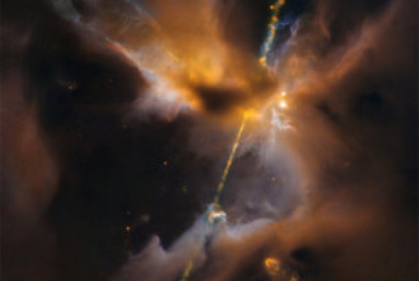 teleskop Hubble ungkap foto mirip lightsaber 