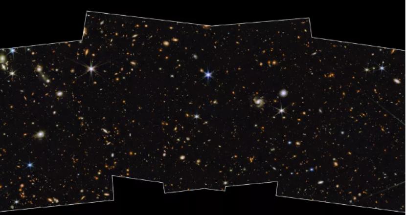 Teleskop James Webb merilis gambar sangat indah yang mengungkap galaksi yang sebelumnya tak terlihat di area yang dikenal sebagai Kutub Ekliptika Utara.