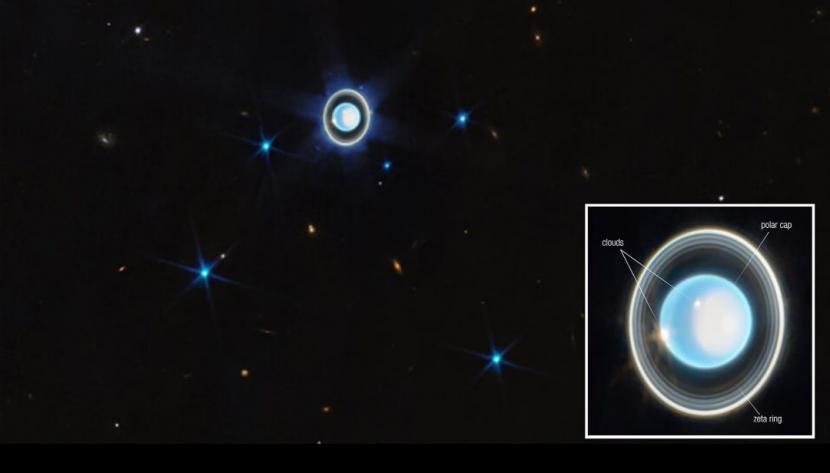 Teleskop James Webb NASA abadikan gambar indah Planet Uranus