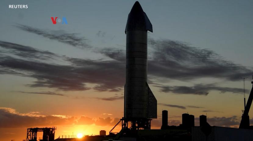 Tempat peluncuran roket milik SpaceX di Texas, AS