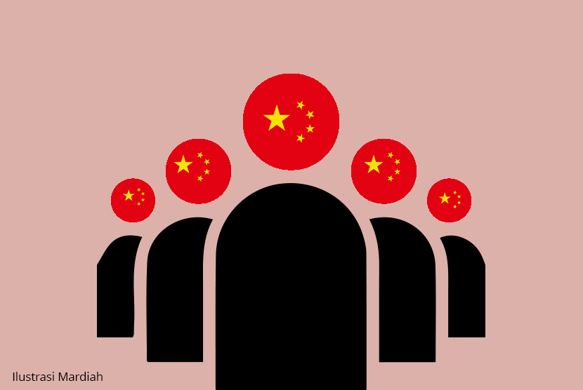Tenaga Kerja Asing asal China ( ilustrasi)(Republika/Mardiah)