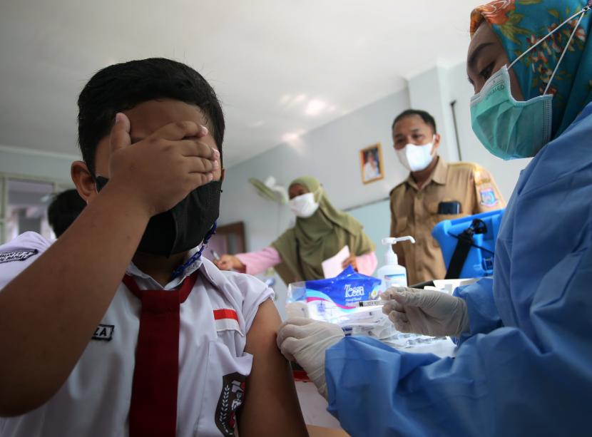 Sebanyak 59,030 anak di Kota Tangerang sudah divaksinasi atau 31,7 persen dari target 186.349 anak untuk dosis pertama.