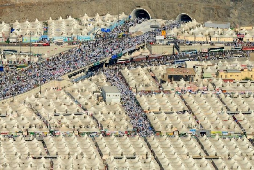 Tenda bagi jamaah haji di Makkah, cukup untuk menampung tiga juta jamaah.