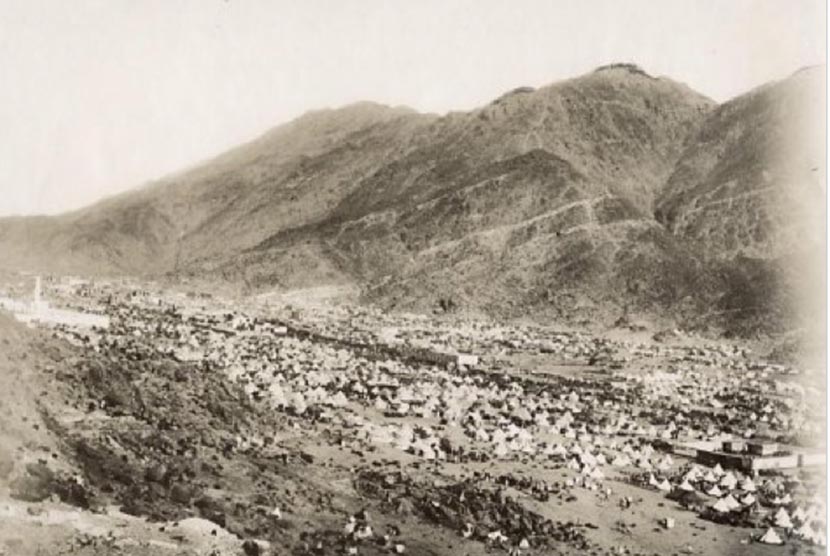 Tenda jamaah haji di Mina ada tahun 1928.
