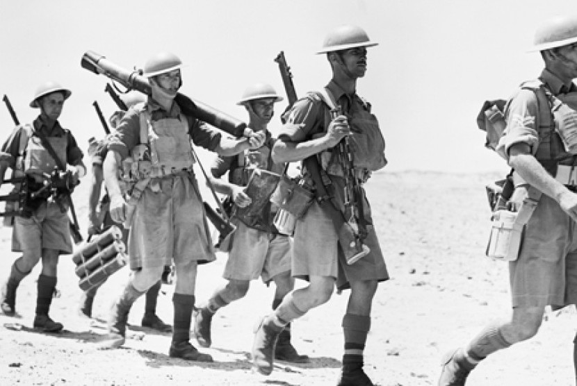 Tentara Italia saat menginvasi Mesir ketika Perang Dunia II (Ilustrasi)