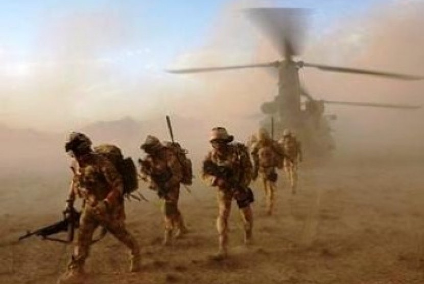 Tentara koalisi AS-Sekutu di Afghanistan (Ilustrasi)