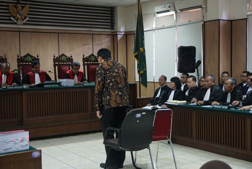 Sidang terdakwa kasus penistaan agama, Basuki Tjahja Purnama atau Ahok.