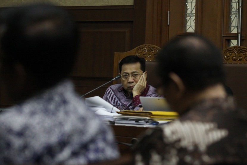 Terdakwa kasus korupsi KTP elektronik Setya Novanto 