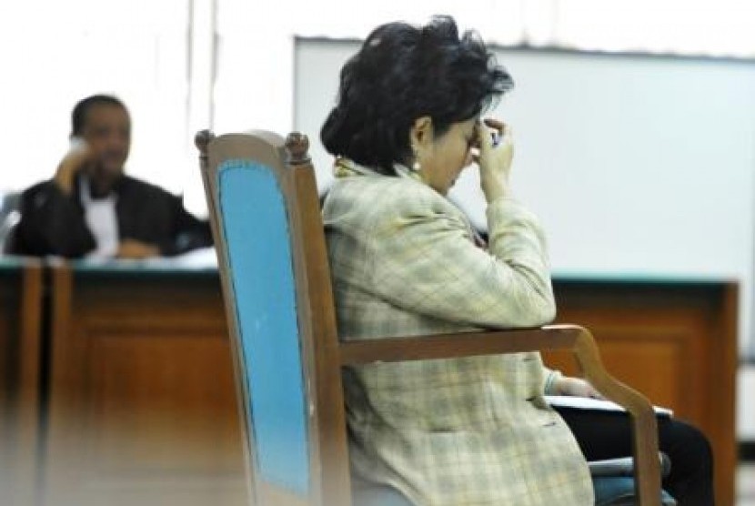 Terdakwa korupsi Siti Hartati Murdaya divonis 2 tahun 8 bulan penjara di Pengadilan Tipikor, Jakarta Selatan, Senin (4/2).