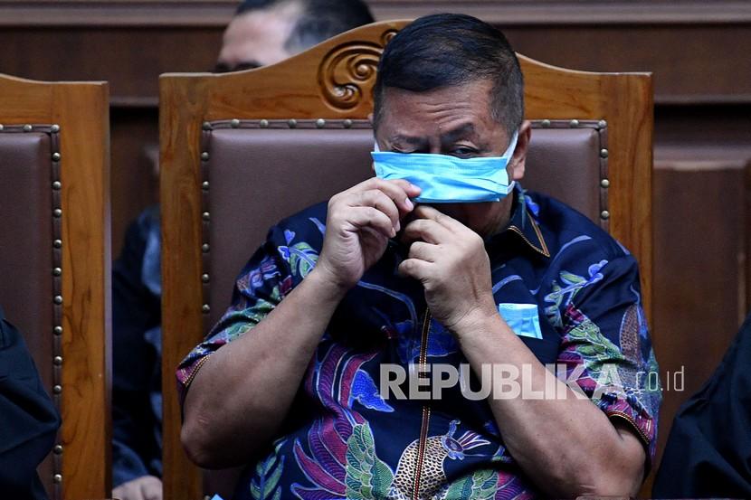 Terdakwa perantara suap Djoko Tjandra, Tommy Sumardi menjalani sidang lanjutan di Pengadilan Tipikor, Jakarta, Selasa (10/11/2020). Sidang tersebut beragendakan pemeriksaan sejumlah saksi yang dihadirkan oleh Jaksa Penuntut Umum.