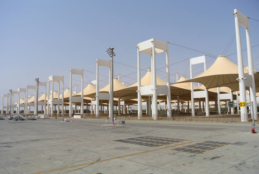 Terminal haji di Bandara Jeddah, Arab Saudi