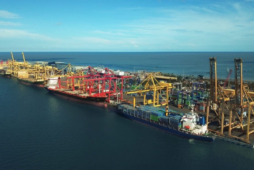 .Belawan New Container Terminal (BNCT) di Sumatera Utara. Ilustrasi