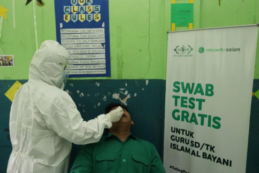 Tes Swab gratis NU Care-Lazisnu dan Tokopedia Salam.