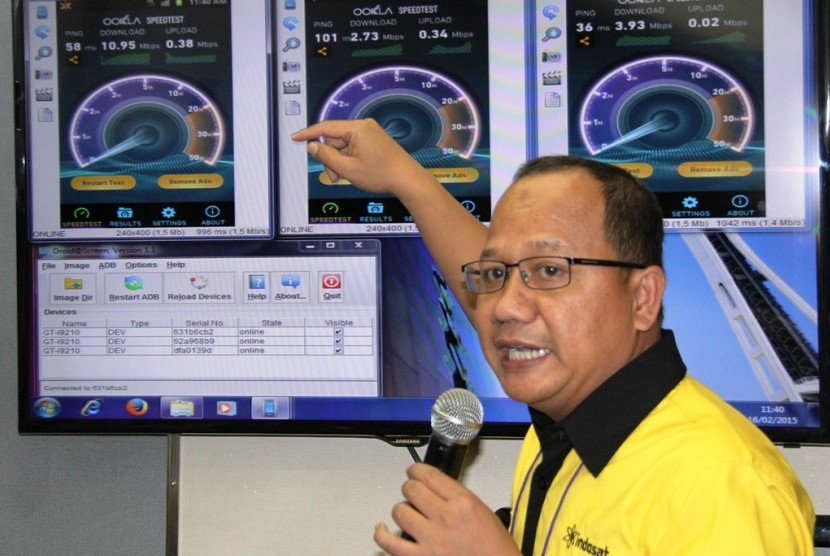 Test drive Indosat di KRL