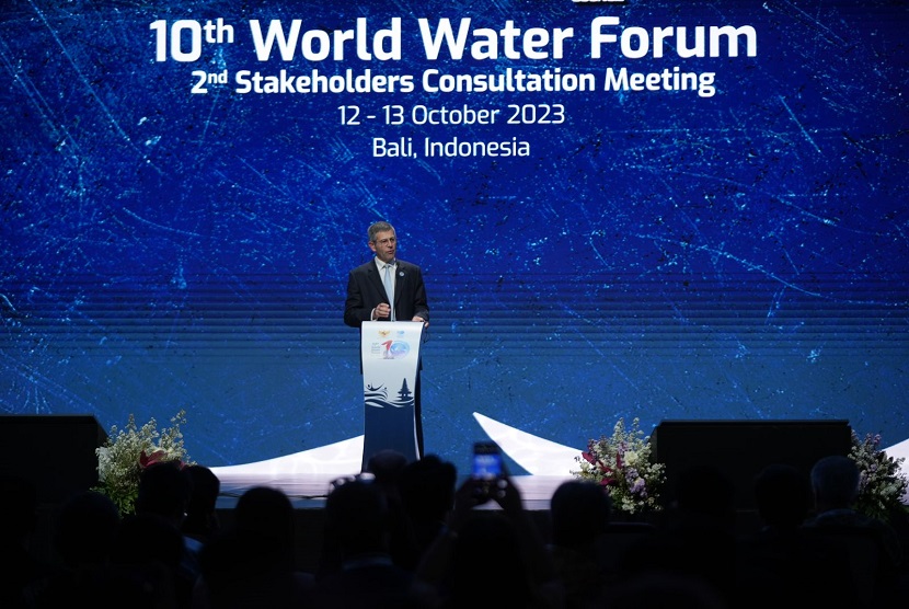 The 2nd Stakeholders Consultation Meeting (SCM) World Water Forum digelar di Bali pada 12—13 Oktober 2023. Indonesia mendorong partisipan yang hadir menguatkan empat isu penting yang akan dibawa ke World Water Forum ke-10 pada Mei 2024. 