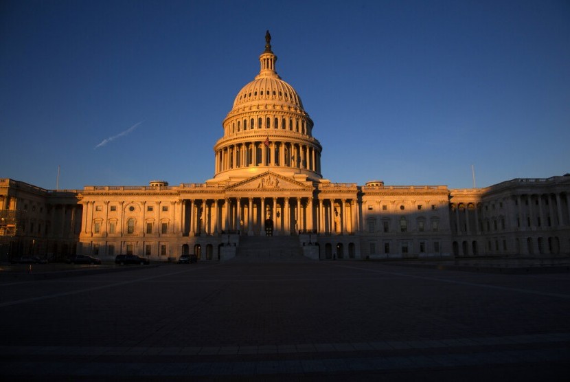 The Capitol di Washington, Amerika Serikat. Pada Sabtu (12/1), shutdown beberapa instansi pemerintahan memasuki hari ke-22.