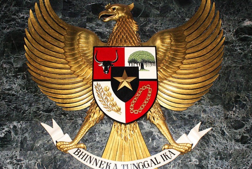 The coat of arms of Indonesia, Garuda Pancasila (illustration)