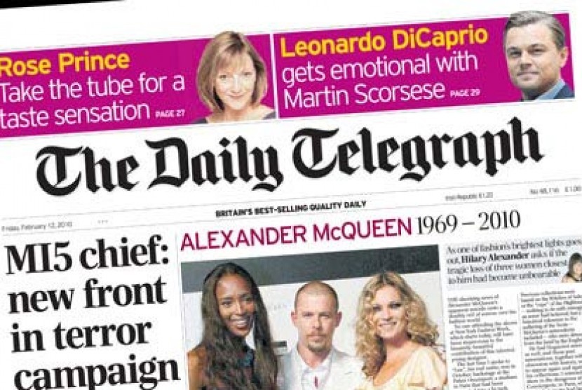 Rusia telah memblokir situs media Inggris, The Telegraph.