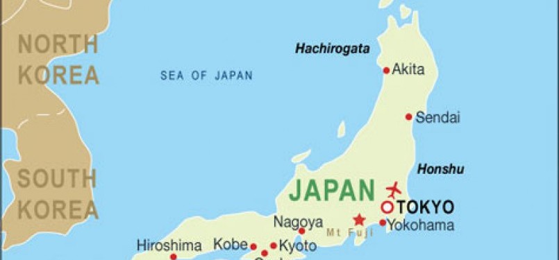 The ferry sinks 1,000 kilometres south of Tokyo. (map)