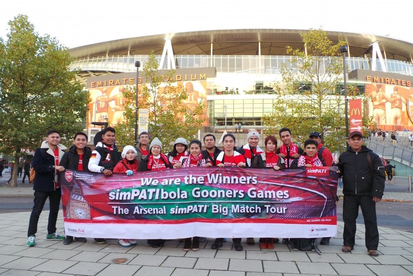 The Gooners Indonesia nobar di Emirates Stadium