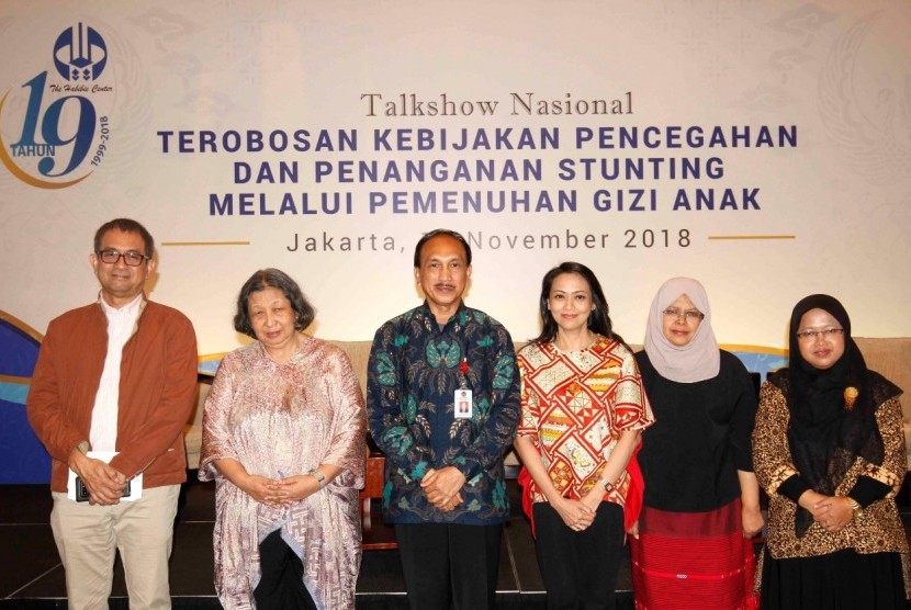 The Habibie Center menggelar Talkshow Nasional bertajuk “Terobosan Kebijakan Pencegahan dan Penanganan Stunting Melalui Pemenuhan Gizi Anak” sebagai bagian dari rangkaian perayaan Hari Ulang Tahun ke-19 di Hotel Le Meridien, Jakarta, Kamis (15/11).