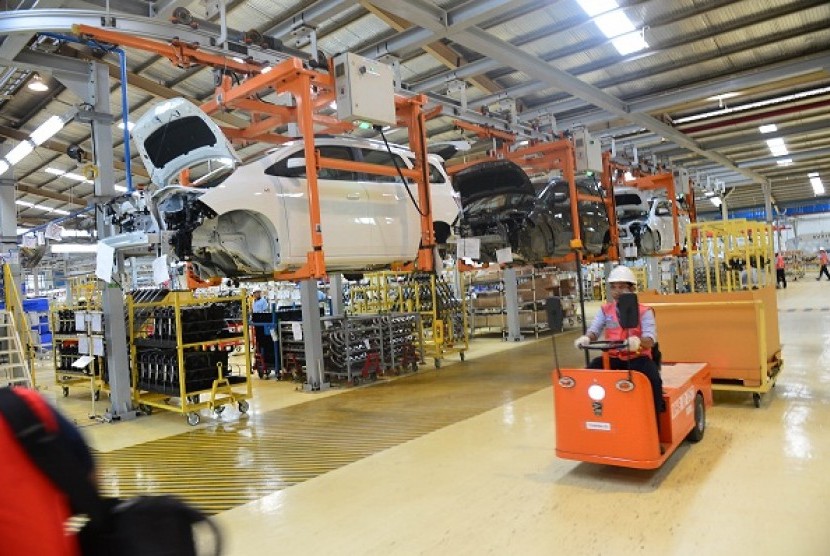 The picture shows a car manufacturer in Bekasi, West Java. (illustration)