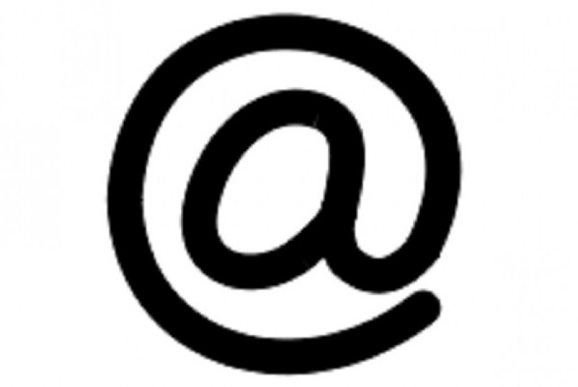 The sign at is a part of every SMTP (Simple Mail Transfer Protocol) email address. (illustration)