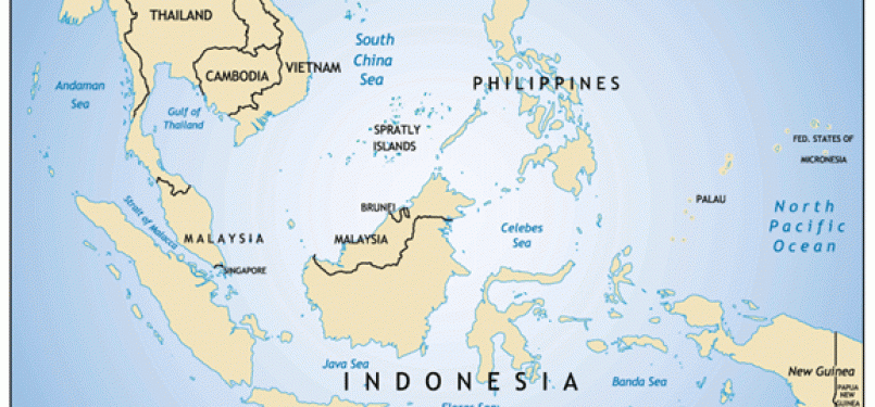 The South China Sea is among strategic shipping lanes in the world, as strategic for illegal immigrants to enter Indonesia (map).