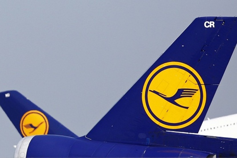 The tails of German air carrier Lufthansa aircraft are seen at Fraport airport in Frankfurt. (file photo)