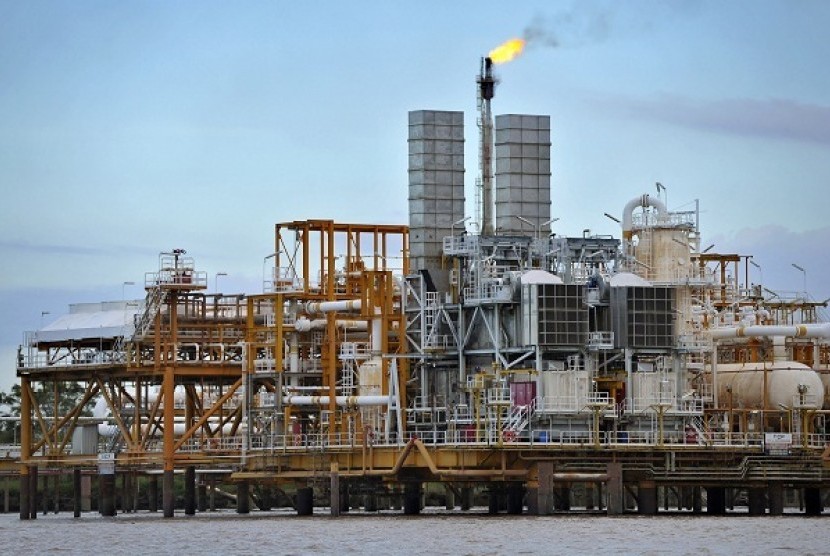 Fasilitas minyak dan gas milik Total di Blok Mahakam
