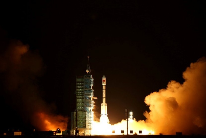 Tiangong-2 saat diluncurkan pada 15 September lalu.