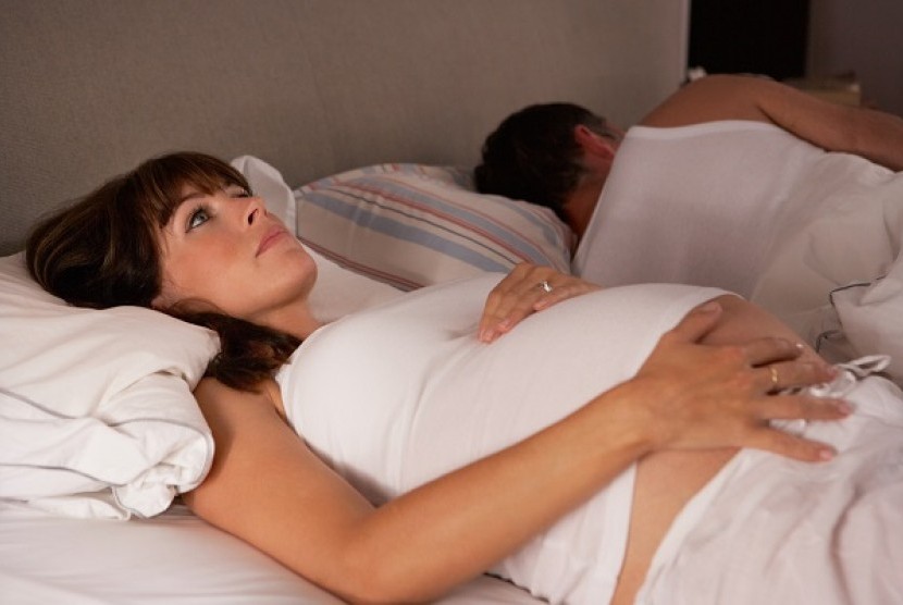 Tidur cukup kala hamil (Ilustrasi)