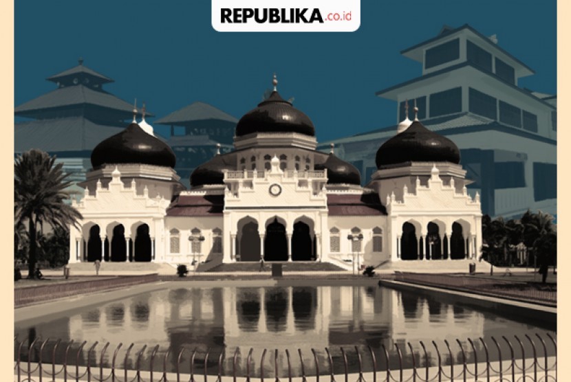 MUI Minta Aceh Cabut Larangan Pengajian Selain Mazhab Syafii. Ilustrasi masjid di Aceh.