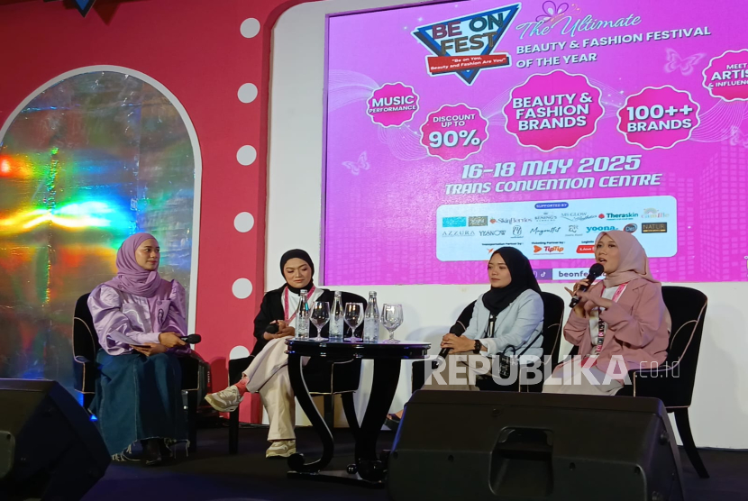 Tiga Penggagas Be On Fest gelaran pameran fashion dan produk kecantikan di Kota Bandung