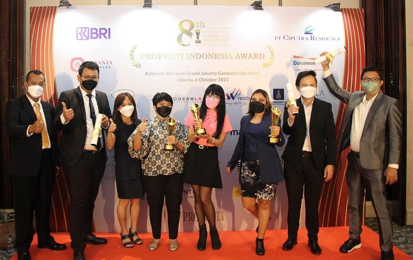 Tiga proyek Modernland Realty raih penghargaan Properti Indonesia Award (PIA) 2021. 