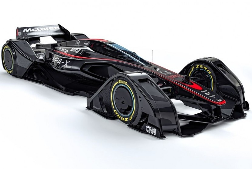 Tim balap Formula 1 (F1) McLaren akhirnya memberikan informasi terkait konsep baru mobil F1-nya yang diberi nama MP4-X. Dengan desain yang futuristik, model mobil F1 terbaru McLaren ini terlihat 
