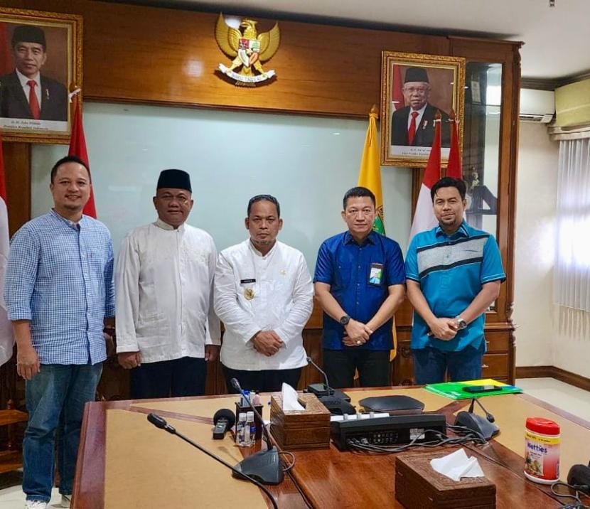 Tim BPJS Ketenagakerjaan Cimone beraudiensi dengan Wali Kota Tangerang