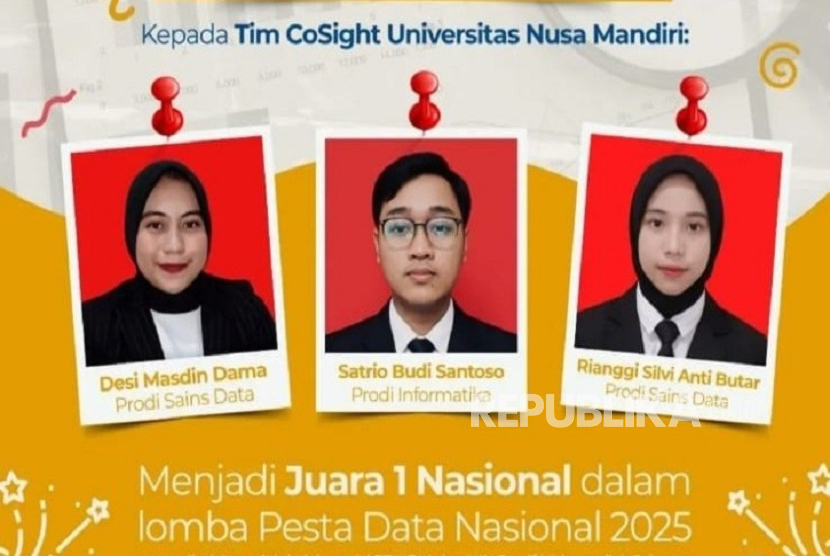 Tim CoSight dari UNM berhasil menyabet juara 1 nasional dalam ajang bergengsi Pesta Data Nasional 2025.