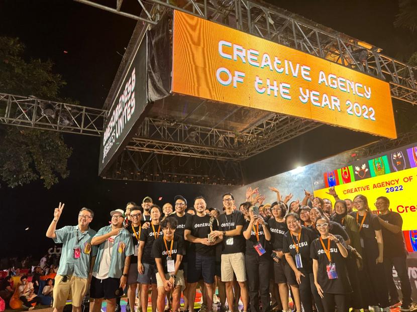 Tim DENTSU CREATIVE di ajang Citra Pariwara Advertising Festival 2022, Bali.