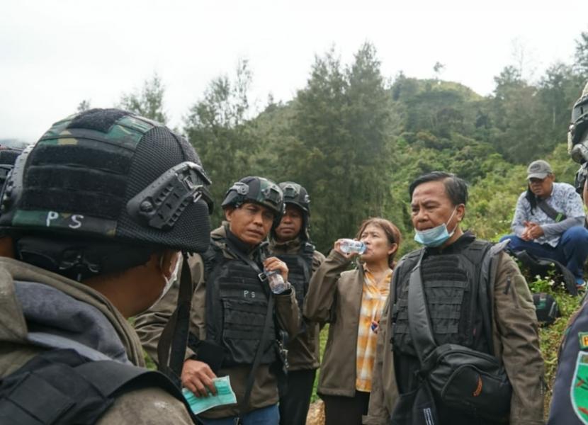 Tim Gabungan Pencari Fakta (TGPF) Intan Jaya di Papua, Senin (12/10). 