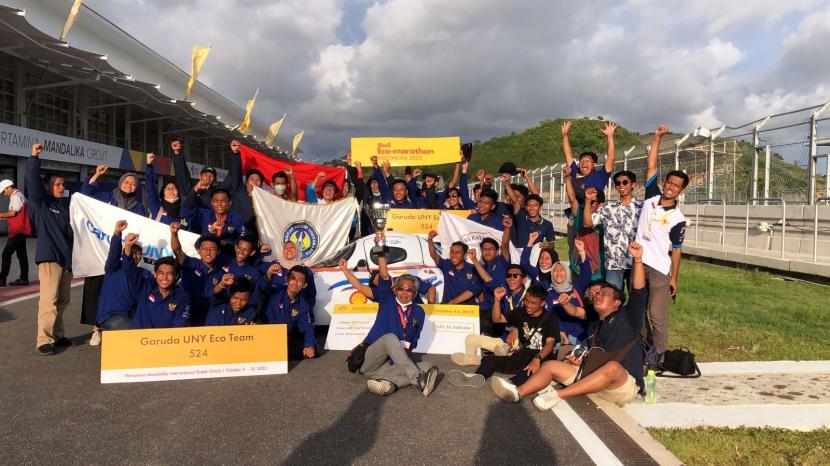 Tim Garuda UNY jadi juara satu Kategori Urban ICE Shell Eco Marathon di Mandalika.