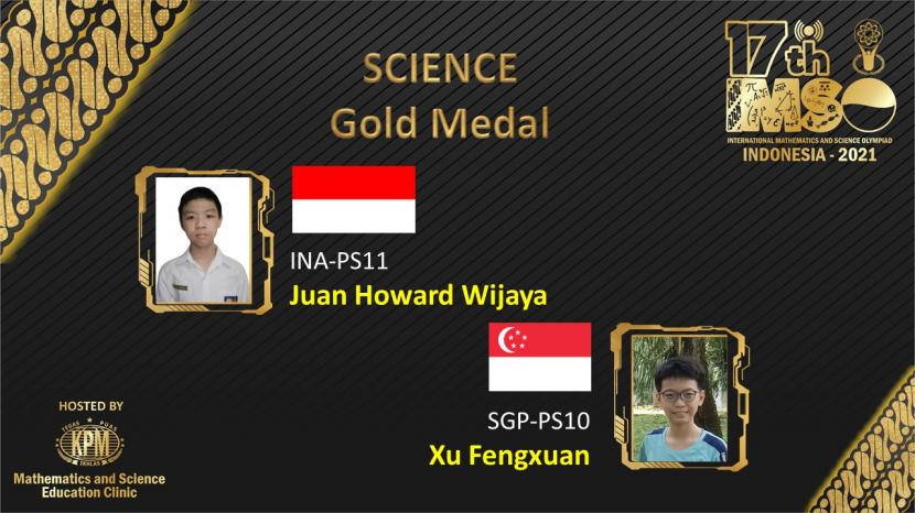 Tim Indonesia yang diperkuat 55 siswa kelas 5-6 Sekolah Dasar (SD) terdiri dari 30 peserta matematika dan 25 peserta sains, berhasil mengukir prestasi pada event bergengsi, 17 th International Mathematics and Science Olympiad (IMSO) for Primary School.