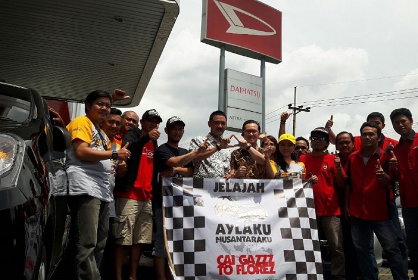 tim Jelajah Aylaku Nusantaraku ‘Club Ayla Indonesia (CAI) Gazzz To Florez’ saat singgah di Kota Surabaya