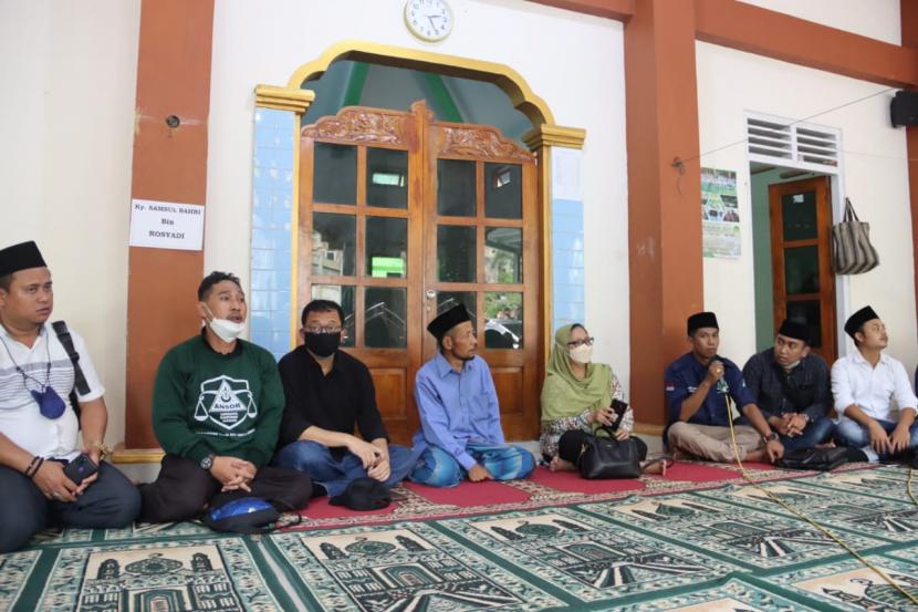 Tim Komnas HAM mendengar keterangan warga Desa Wadas, Purworejo, Jawa Tengah pada Sabtu (12/2). 
