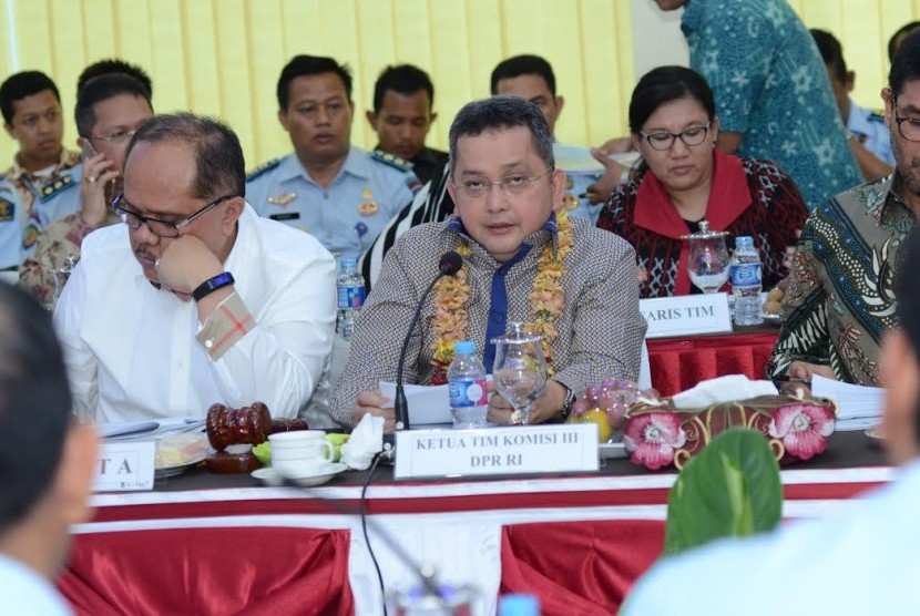 Tim Kunjungan Kerja Komisi III DPR menyerap aspirasi para mitra kerja Lembaga Penegak Hukum di Banda Aceh, Senin (31/10).